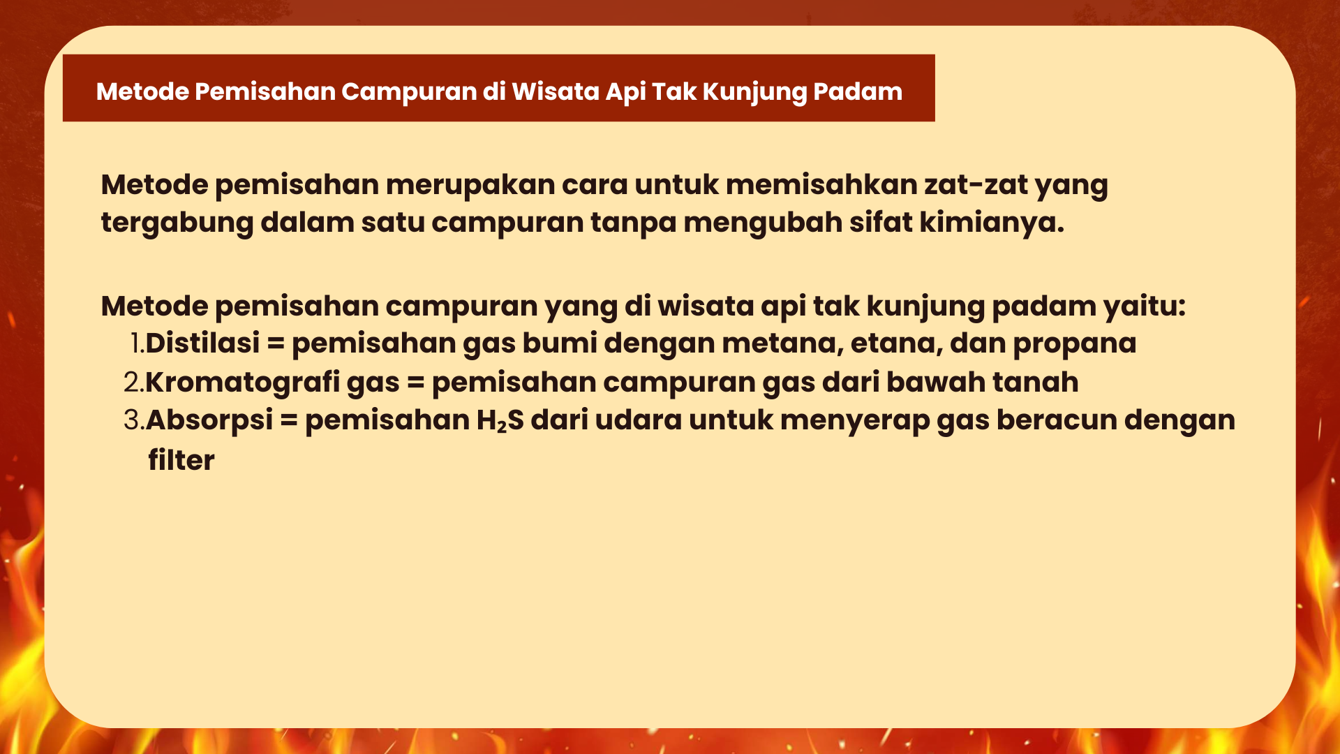 Wisata Api Tak Kunjung Padam - Foto 24