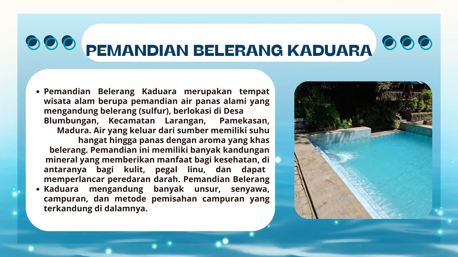 Wisata Pemandian Belerang - Foto 2